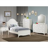 Coaster Dominique 3 Piece Bedroom Set in White Finish