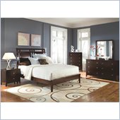 Coaster Calvin 3 Piece Bedroom Set in Cappuccino Finish