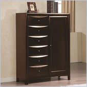 Coaster Hillary and Scottsdale Armoire in Warm Brown