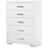 Coaster Jessica Five Drawer Chest in White