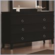 ADD TO YOUR SET: Coaster Holland Six Drawer Dresser in Black