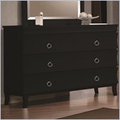 Coaster Holland Six Drawer Dresser in Black