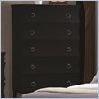 ADD TO YOUR SET: Coaster Holland Five Drawer Chest in Black