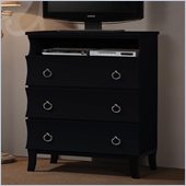 Coaster Holland Three Drawer Media Chest in Black