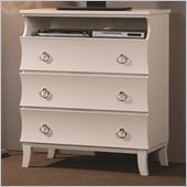 Coaster Holland Three Drawer Media Chest in White