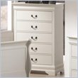 ADD TO YOUR SET: Coaster Saint Laurent Five Drawer Chest in White