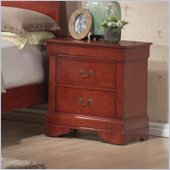 Coaster Louis Philippe Nightstand in Cherry