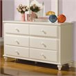 ADD TO YOUR SET: Coaster Pepper Dresser in White