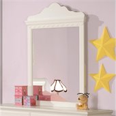 Coaster Pepper Mirror in White