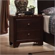 ADD TO YOUR SET: Coaster Conner Night Stand with Faux Marble Top in Walnut