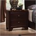 Coaster Conner Night Stand with Faux Marble Top in Walnut
