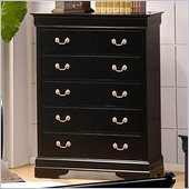 Coaster Louis Philippe Chest in Deep Black Finish