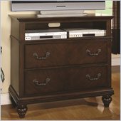 Coaster Sidney 2 Drawer Media Chest in Dark Cherry Finish