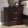 ADD TO YOUR SET: Coaster Louis Philippe 2 Drawer Nightstand in Cappuccino