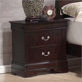 Coaster Louis Philippe 2 Drawer Nightstand in Cappuccino