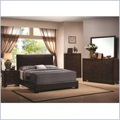 Coaster Conner 5 Piece Bedroom Set in Walnut Finish