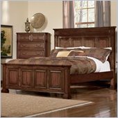 Coaster Edgewood Panel Bed in Deep Cherry