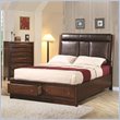 ADD TO YOUR SET: Coaster Hillary and Scottsdale Upholstered Storage Bed in Warm Brown