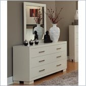 Coaster Jessica Dresser and Mirror Set in White