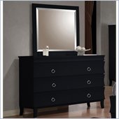 Coaster Holland Dresser and Mirror Set in Black