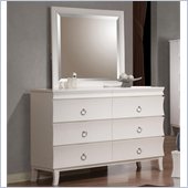 Coaster Holland Dresser and Mirror Set in White