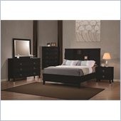 Coaster Holland Bookcase Bed 6 Piece Bedroom Set in Black