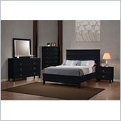 Coaster Holland Casual Bed 5 Piece Bedroom Set in Black
