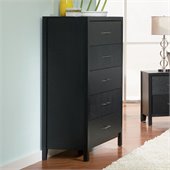Coaster Grove 5 Drawer Chest in Black Finish