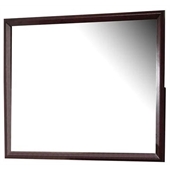 Coaster Serenity Rectangular Mirror in Rich Merlot Finish