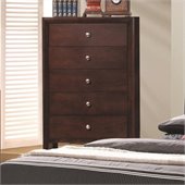 Coaster Serenity 5 Drawer Chest in Rich Merlot Finish
