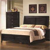 Coaster Nacey Queen Bed in Brown Black Stain