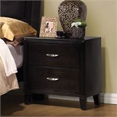 Coaster Nacey 2 Drawer Nightstand in Brown Black Stain