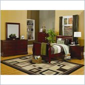 Coaster Saint Laurent 3 Piece Bedroom in Cherry Finish