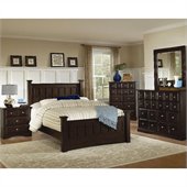 Coaster 3 Piece Harbor Bedroom in Cappuccino Finish