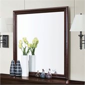 Coaster Louis Philippe Square Mirror in Cappuccino
