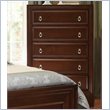 ADD TO YOUR SET: Coaster Nortin Five Drawer Chest in Dark Cherry