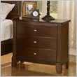ADD TO YOUR SET: Coaster Addley Three Drawer Nightstand in Dark Cherry
