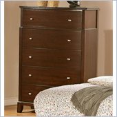 Coaster Addley Five Drawer Chest in Dark Cherry