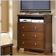 ADD TO YOUR SET: Coaster Addley Three Drawer Media Chest in Dark Cherry