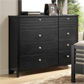Coaster Richmond Eight Drawer Double Dresser in Black