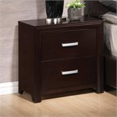 Coaster Andreas Two Drawer Nightstand in Cappuccino Brown