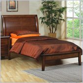 Coaster Hillary and Scottsdale Platform Bed in Warm Brown Finish