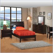 Coaster Phoenix 3 Piece Bedroom Set in Cappuccino Finish
