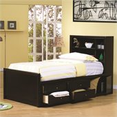 Coaster Phoenix 6 Piece Bedroom Set in Cappuccino Finish