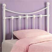 Coaster Youth Twin Metal Headboard in White