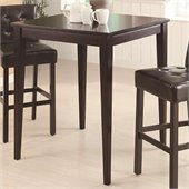 Coaster Counter Height Square Pub Table in Cappuccino