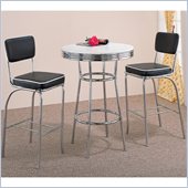 Coaster Cleveland 3 Piece Bar Table and Stool Set