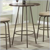 Coaster Adjustable Bar Table with Wood Top