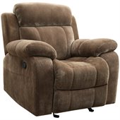Coaster Myleene Motion Recliner Chair in Padded Velvet