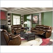 Coaster Morrell 3 Piece Recliner Sofa Set in Rich Brown